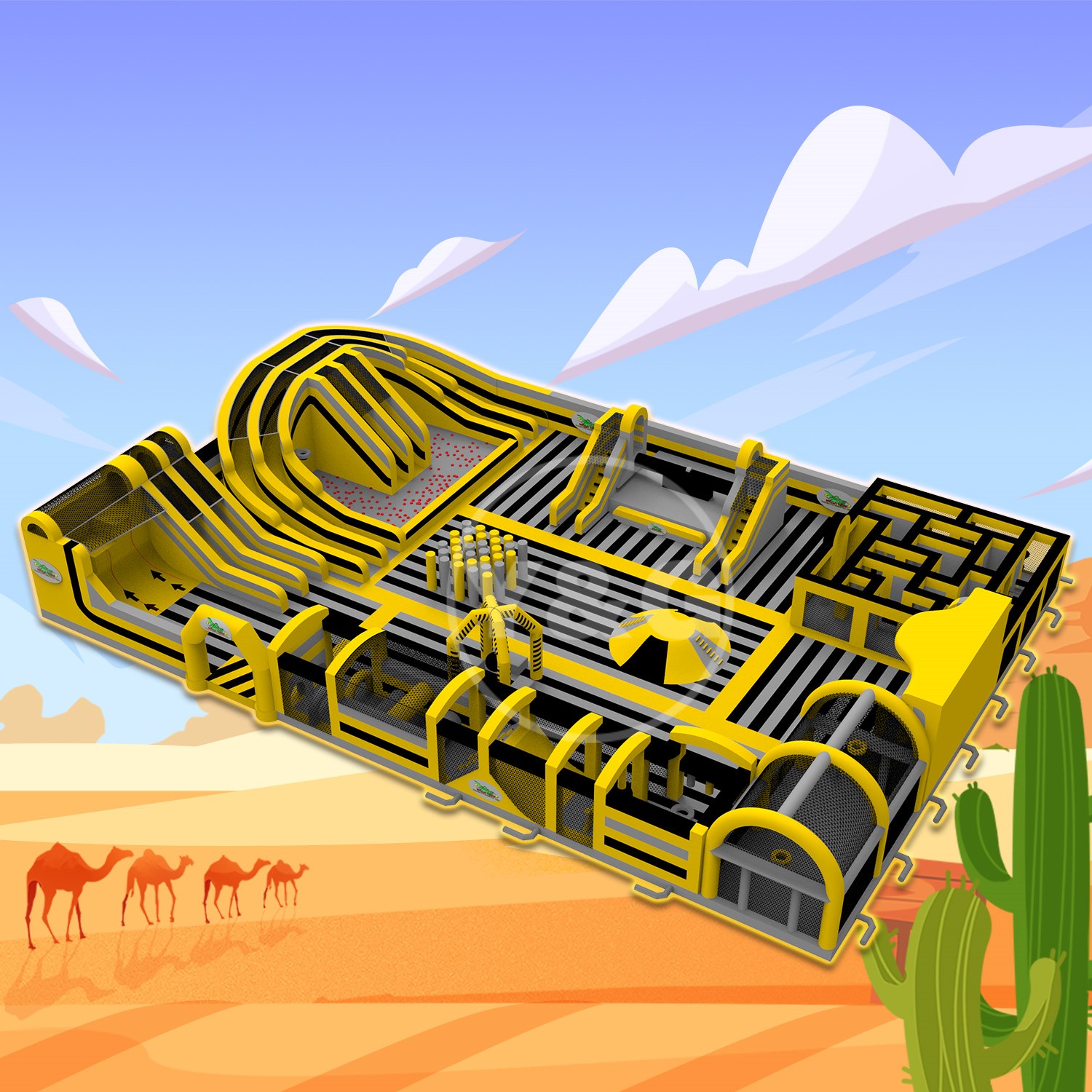 Tropical Desert Inflatable Theme ParkYGIP-05