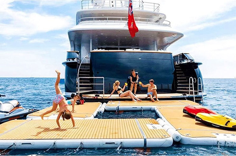 Land Inflatable Swim IslandYFP-01